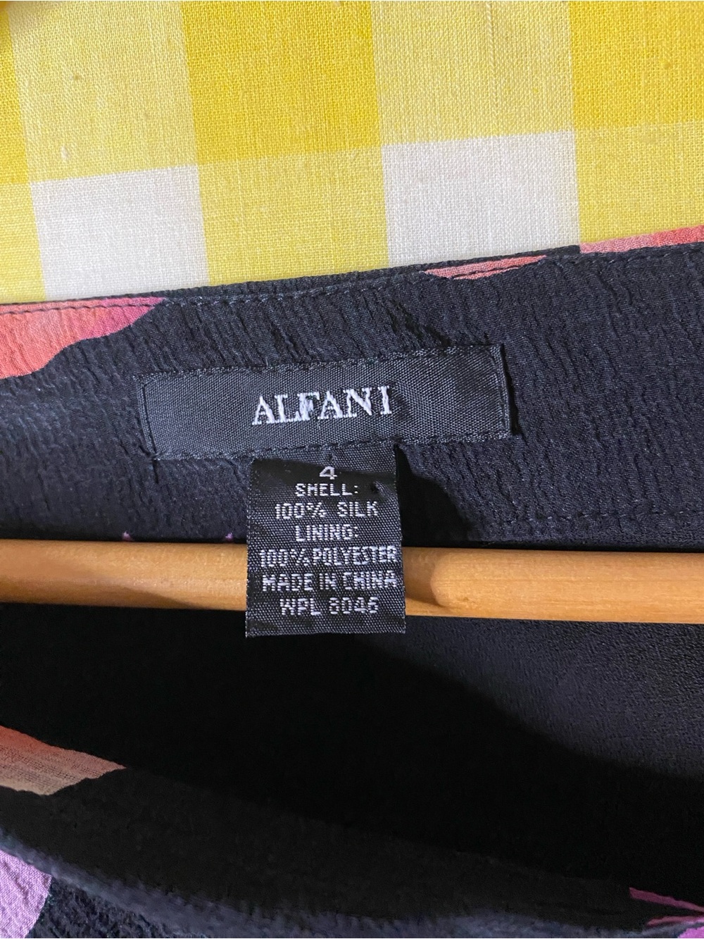 Alfani vintage skirt  silk 100% silk - Picture 5 of 11